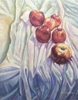 Apples on a Draped Cloth